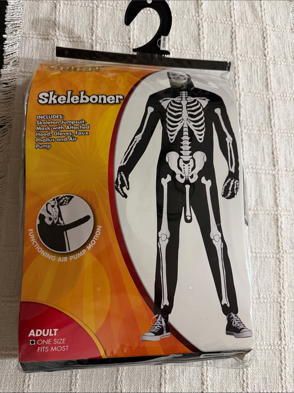 Adult Black Skeleton Jumpsuit Costume
